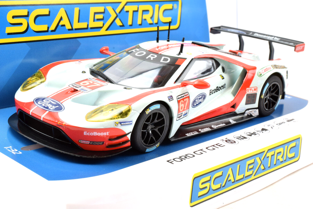 C4034 Scalextric Ford GT GTE Gulf Edition, #19 1:32 Slot Car *DPR*