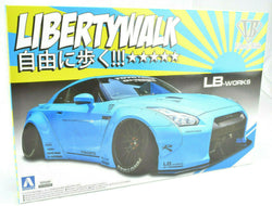 Aoshima Liberty Walk LB Works Nissan R35 GT-R V1 #09 1/24 Model Car Kit 05402