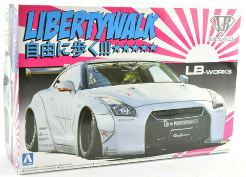 Aoshima Liberty Walk LB Works Nissan R35 GT-R V2 #10 1/24 Model Car Kit 05403