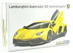 Aoshima 2013 Lamborghini Aventador 50th An. #10 1/24 Plastic Model Car Kit 05982