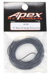 Apex RC Products 3m / 10' Black 22 Gauge AWG Super Flexible Silicone Wire #1191