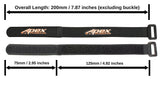 Apex RC Products 16mm X 200mm Lipo Battery Strap - 5 Pack #3040