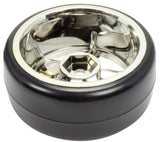 Apex RC Products 1/10 On-Road Chrome 5 Spoke Wheels & Drift Tire Set #5030