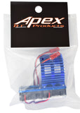 Apex RC Products 540 / 550 Blue Aluminum Heat Sink W/ Two 30mm Fans #8042-BL