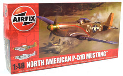 Airfix North American P-51D Mustang 1:48 Scale Plastic Model Plane Kit A05131A