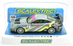 Scalextric "Airtec" Ford Mustang GT4 DPR W/ Lights 1/32 Scale Slot Car C4182