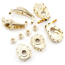 Yeah Racing Traxxas TRX-4 Brass Parts Set - Hubs Knuckles Hexes Portal TRX4-S01