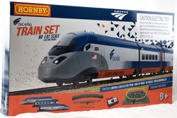 Hornby Amtrak Acela High Speed 1:87 HO Gauge Electric Model Train Set R1000T