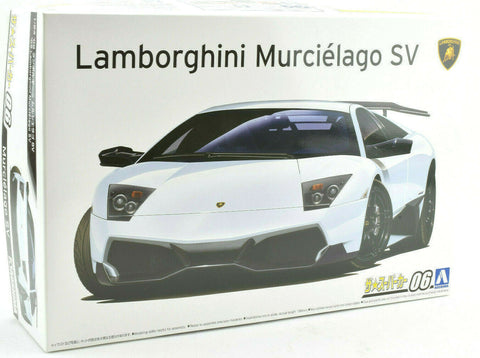 Aoshima 2009 Lamborghini Murcielago LP670-4 SV #06 1/24 Model Car Kit 05901