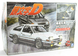 Aoshima Initial D Takumi Fujiwara Toyota AE86 Trueno 14 1/24 Model Car Kit 05954