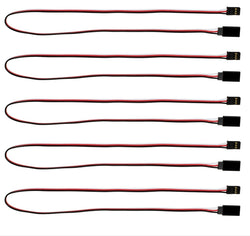 Apex RC Products Futaba Style 18" / 450mm Servo Extension - 5 Pack #1017