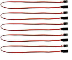 Apex RC Products JR Style 18" / 450mm Servo Extension - 5 Pack #1018