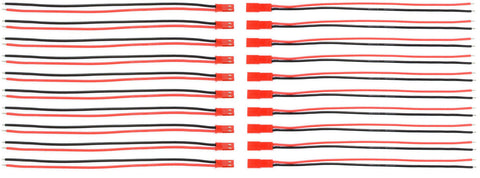 Apex RC Products Male / Female JST Connectors W/ 150mm Leads - 10 Pack #1070