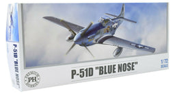 Premium Hobbies P-51D "Blue Nose" 1:72 Plastic Model Airplane Kit 126V