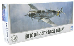 Premium Hobbies Bf 109 G-14 "Black Tulip" 1:72 Plastic Model Airplane Kit 127V