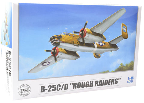 Premium Hobbies B-25C/D "Rough Raiders" 1:48 Plastic Model Airplane Kit 139V