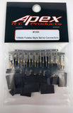 Apex RC Products Male/Female Futaba J Style Servo Connector Plugs - 10 Pair #1500