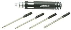 Apex RC Products 1.5, 2, 2.5 & 3mm Metric 4-in-1 Allen Key Driver #2755