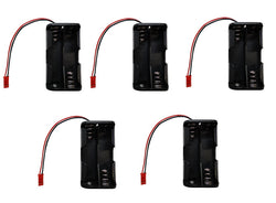 Apex RC Products 4 Cell AA Battery Holder W/ JST Connector Receiver Battery Pack - 5 Pack #2930