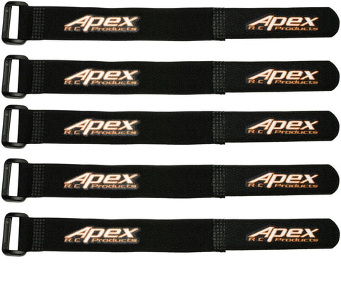 Apex RC Products 20mm X 200mm Lipo Battery Strap - 5 Pack #3050