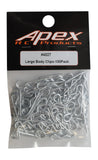 Apex RC Products 1/10 Large RC Galvanized Steel Body Clips - 100pcs #4027