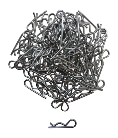 Apex RC Products 1/10 Large RC Galvanized Steel Body Clips - 100pcs #4027