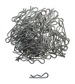 Apex RC Products 1/8-1/5 XL RC Galvanized Steel Body Clips - 100pcs #4028