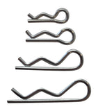Apex RC Products 1/16-1/5 Small-XL Galvanized Steel Body Clips - 100pcs #4030