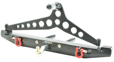 Apex RC Products Traxxas TRX-4 Rear Bumper W/ Hitch, Shackles, Tire Mount & Lights