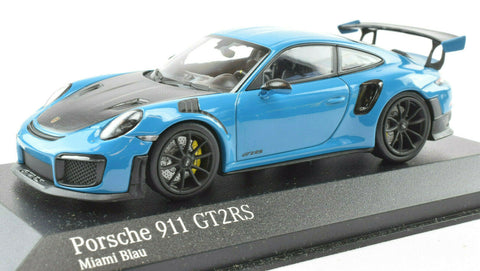 Minichamps x Premium Hobbies 911 991.2 Miami Blue GT2 RS 1:43 Diecast Car 413067240