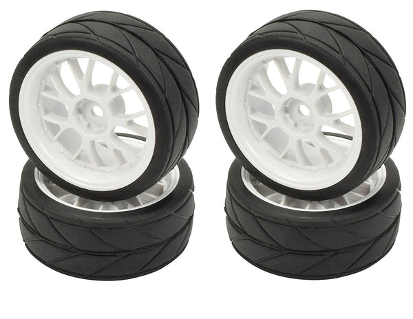 contact RC Racing Tyres 1/8セット　新品 ZD Racing 100mm Rubber Tyres Wheels 17mm Hex for Redcat HSP