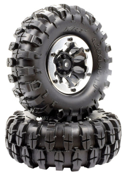 Apex RC Products 1.9" Beadlock "K2" Wheels + 108mm "Muncher" Crawler Tires #6155