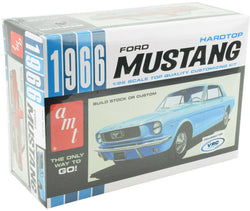 AMT 1966 Ford Mustang Hardtop 1:25 Scale Plastic Model Car Kit C8027