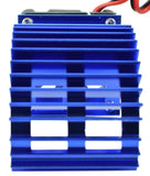 Apex RC Products 540 / 550 Blue Aluminum Heat Sink W/ 30mm Fan #8041-BL