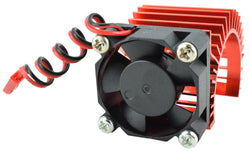 Apex RC Products 540 / 550 Red Aluminum Heat Sink W/ 30mm Fan #8041-RD