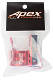 Apex RC Products 540 / 550 Red Aluminum Heat Sink W/ Two 30mm Fans #8042-RD