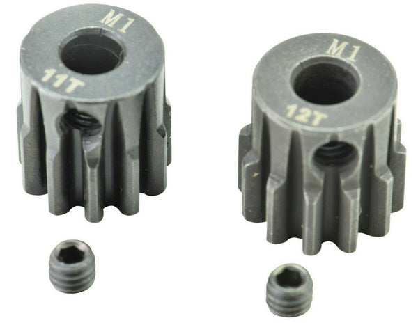 Apex RC Products 11 & 12T Mod 1 M1 5mm 1/8 Scale Pinion Gear Set #9730