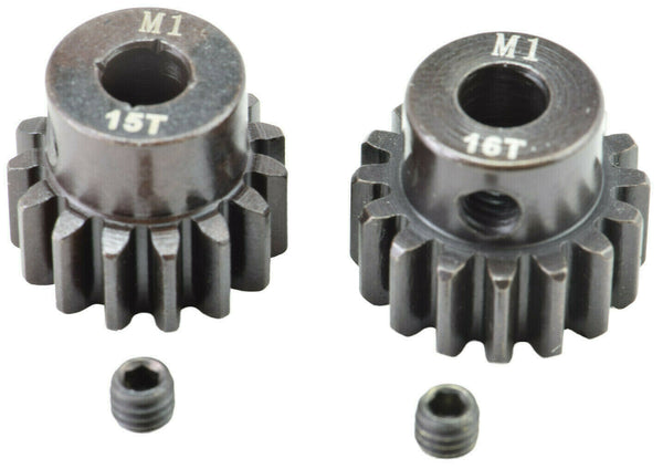 Apex RC Products 15 & 16T Mod 1 M1 5mm 1/8 Scale Pinion Gear Set #9732