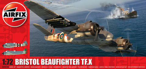Airfix Bristol Beaufighter TF.X 1:72 Scale Plastic Model Airplane A04019A