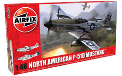 Airfix North American P51-D Mustang 1:48 Scale Plastic Model Plane A05131 - SALE