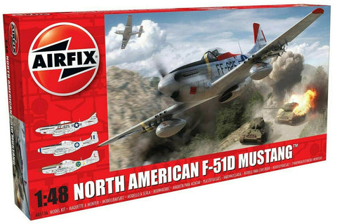 Airfix North American F-51D / P-51D Mustang 1:48 Plastic Model Airplane A05136