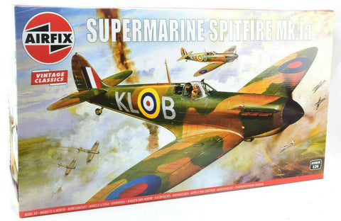 Airfix Vintage Classic Supermarine Spitfire Mk.Ia 1:24 Scale Model Plane A12001V