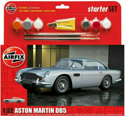 Airfix Aston Martin DB5 Glue, Paints, Brushes Starter Set 1:32