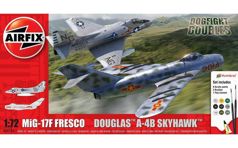 Airfix Dogfight Mig 17 Fresco & Douglas A-4B Skyhawk 1:72 Model Planes A50185