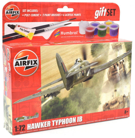Airfix Hawker Typhon IB W/ Glue, Paints, & Brush 1:72 Scale Plane Model A55208A