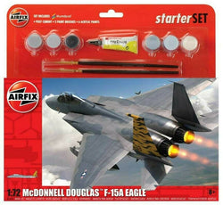 Airfix McDonnell Douglas F-15A Eagle W/ Glue, Paints & Brushes 1:72 Model A55311