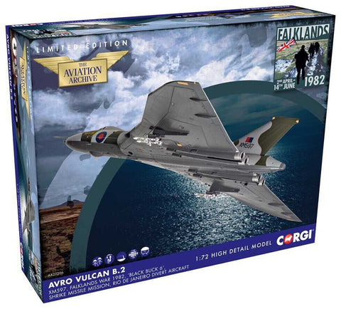 Corgi Avro Vulcan B.2 - "Black Buck 6" 1:72 Scale Die-Cast Airplane AA27206
