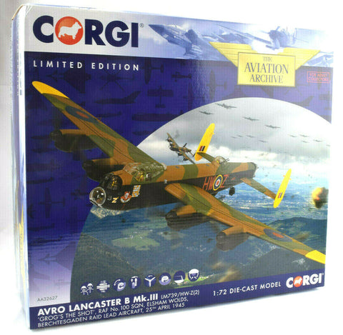 Corgi Avro Lancaster B Mk.III - "Grog's The Shot" 1:72 Die-Cast Airplane AA32627