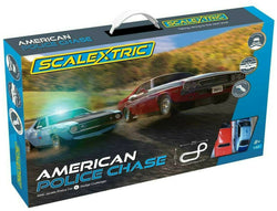 Scalextric American Police Chase - AMC VS Dodge 1:32 Slot Car Race Set C1405T