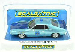 Scalextric AMC Javelin - Alabama Police Car DPR W/ Lights 1/32 Slot Car C4058